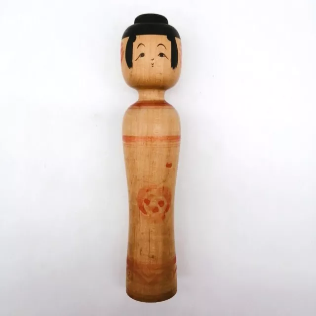 24cm Japanese Traditional KOKESHI Doll Vintage by KOJIMA TOSHIYUKI Signed KOC290