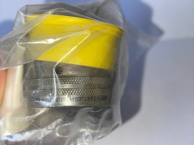 Military Connector NOS MILSPEC MS3126F-20-16P with GOLD pins