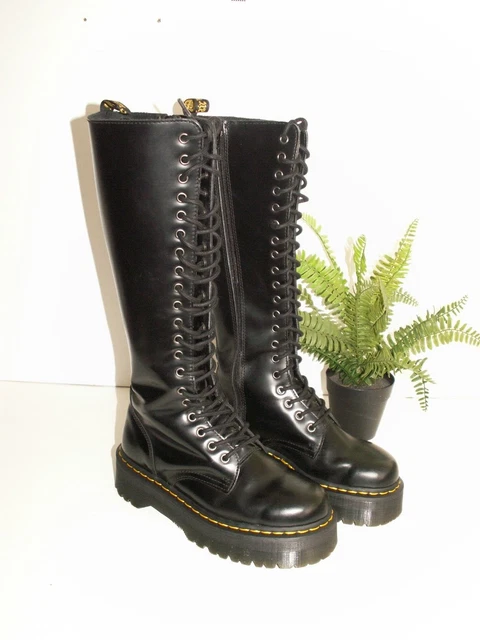 DR. MARTENS BRITAIN chunky knee high platform zipper boots UK 6 EU 39 US 8 299.00 PicClick UK