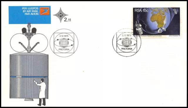 RSA / Südafrika Mi.Nr. 488 FDC Nachrichten via Satelliten