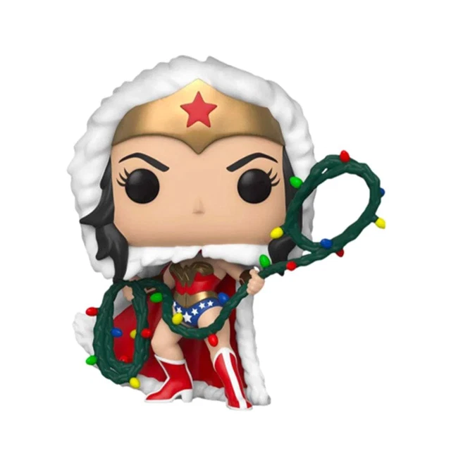 Funko Pop DC Holiday Wonder Woman with Lights Lasso With PopShield