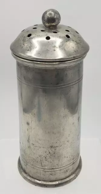 Vintage Gentry Pewter Muffineer Sugar Shaker 6" H #503 Sheffield England