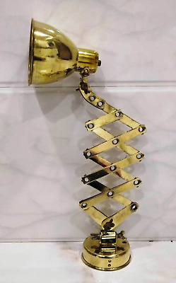 Modern Style Wall Mount Adjustable Swing Arm Replica Brass Antique Lamp Fixture