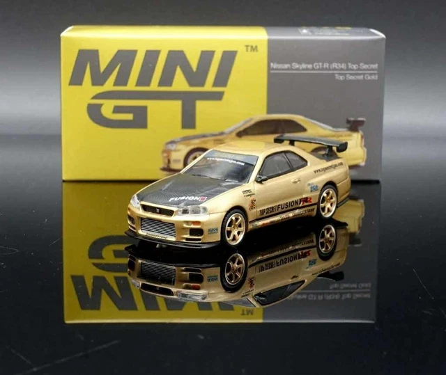 Mini Gt Skyline Gt R R34 MINI GT NISSAN Skyline Gt-R R34 Top Secret Japon Limited #676 ~ 1/64 ...
