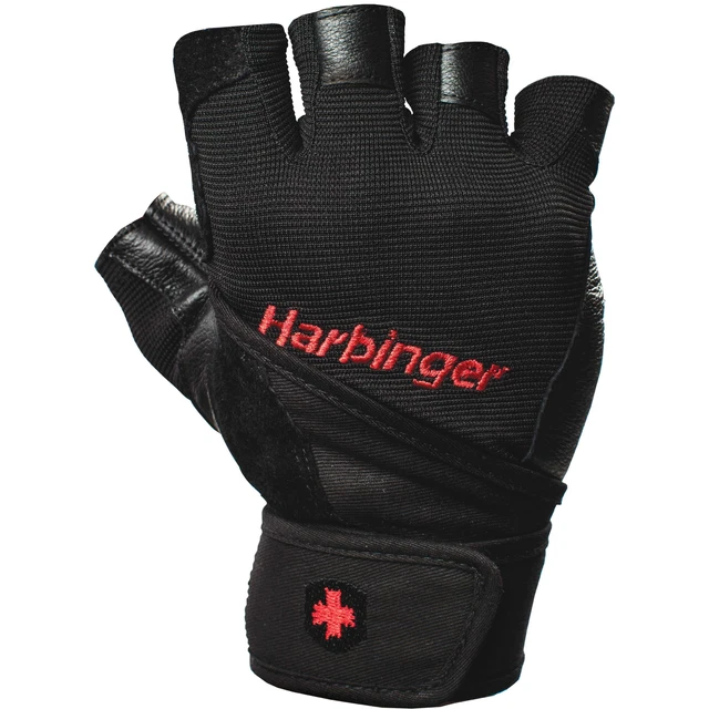 Harbinger Pro Wrist wrap Weightlifting Gloves Black Large Harbinger Pro Wrist wrap Weightlifting Gloves Black Large