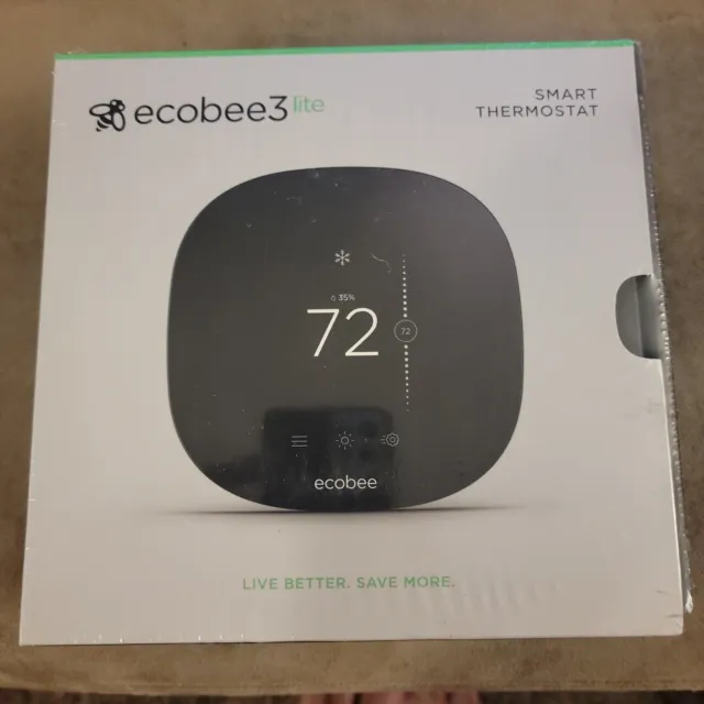 Ecobee3 Lite Smart Thermostat, App Control, EB-STATE3LT-02- NEW IN BOX. Sealed.