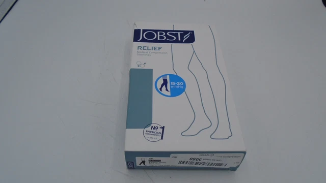 Medias de compresión JOBST (nuevas, caja abierta) de alivio para muslos de 15-20 mmHg