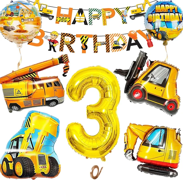 Kinder T-Shirt 3. Geburtstag | Bagger Design | Für Jungen | Geburtstagsgeschenk