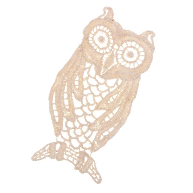 Material Embroidery Owl Patch DIY Motifs Applique Craft Sew