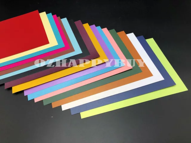 5X 250gsm A4 Pearlised Cardstock Pearlescent Shimmer Card Craft Paper 20+ Colors