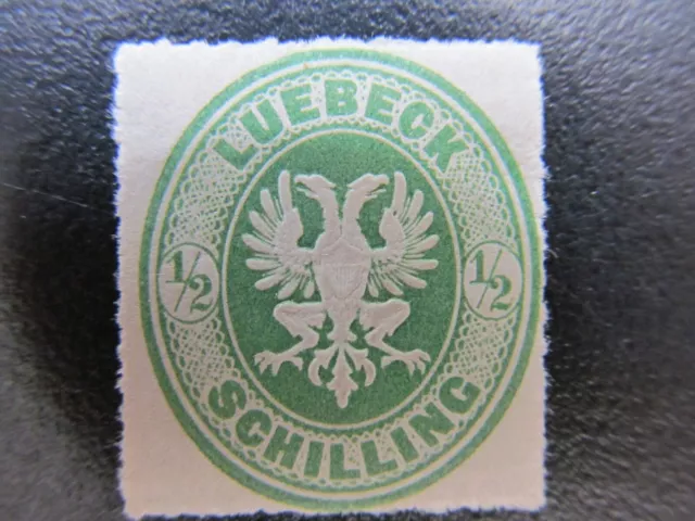 AD-Lübeck Nr. 8, 1862, ungebraucht, Mi 50€ *KD517*