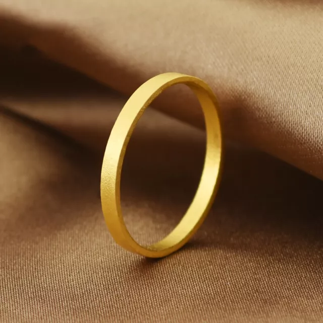 Pure Gold Ring For Women Real 24K Solid Yellow Gold Ancient Crafts Can Engrave