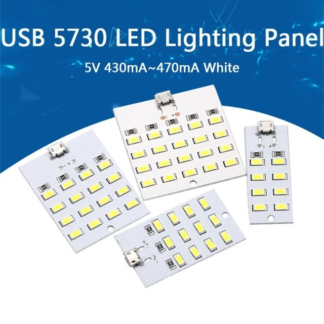 Pannello di illuminazione LED bianco Mirco Usb 5730 ad alta luminosità 5 V 430 mA