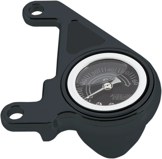 15675 OIL PRESSURE Gauge Kit Radius Black Harley Fxdl 1450 Dyna Low