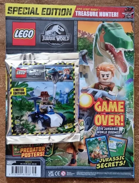 LEGO Jurassic World Magazin Ausgabe 16 SONDERAUSGABE. Treasure Hunter Minifigur