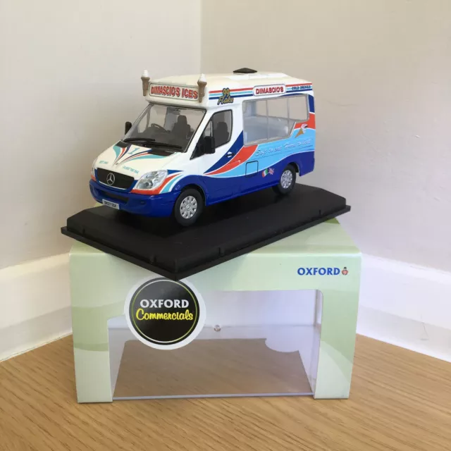 Oxford Die Cast 1:43 Mercedes Van MIB Dimascios Ice Cream.