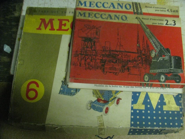 Lot Meccano 3 Avec Livrets, Train Hornby, Dinky Toys, Moteur Ressort - Années 1920