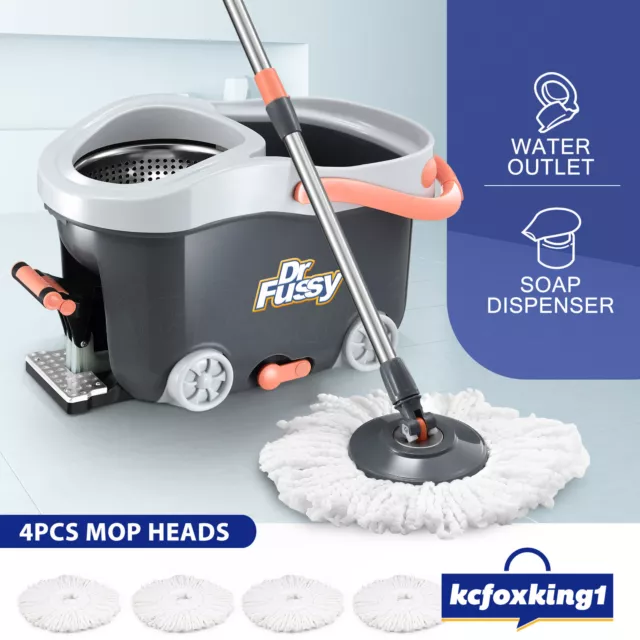 Spin Mop 360 Degree Rotating Floor Cleaner Mops Magic Dry Twist Cleaning System