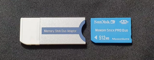 512 MB Memory Pro Duo Stick Card + Adapter For Sony CyberShot Camera UK