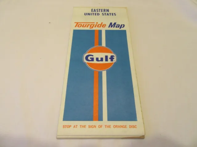 1972 Gulf Eastern United States Tourgide Map