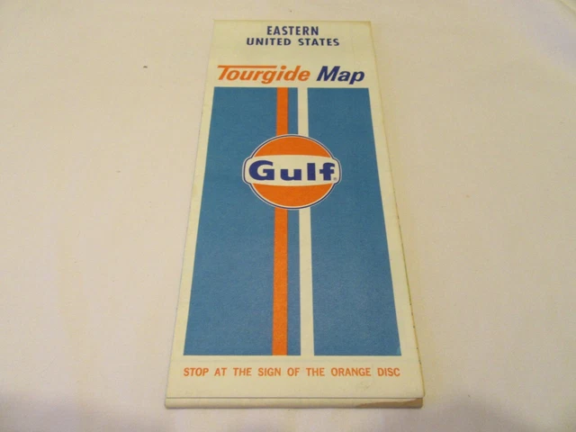 1972 Gulf Eastern United States Tourgide Map