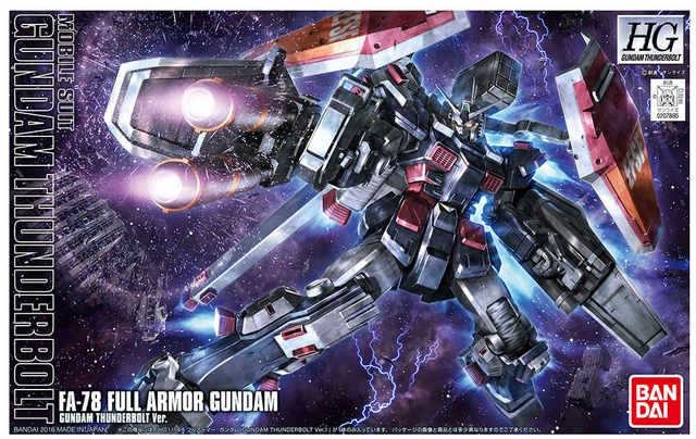GUNDAM FULL ARMOR Thunderbolt Anime, Bandai Gunpla HGUC 1/144 FA-78 EUR ...