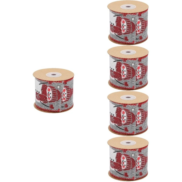 5 rollen von Urlaub Satin Band Schneeflocke Band Weihnachten Geschenk Band
