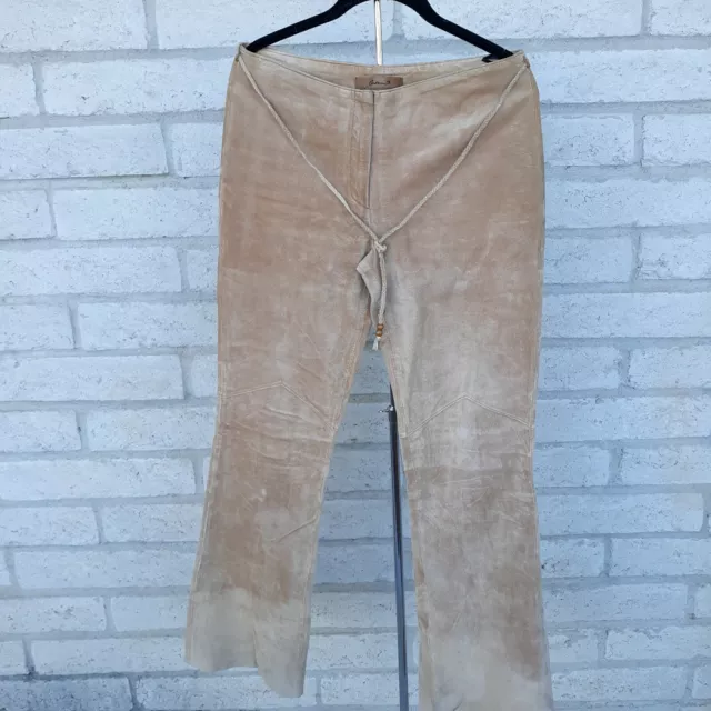 Women's Suede Leather Pants