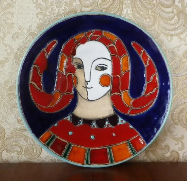 Ukrainian Decorative ceramic plate Signs of the Zodiac - Capricorn  5088 u