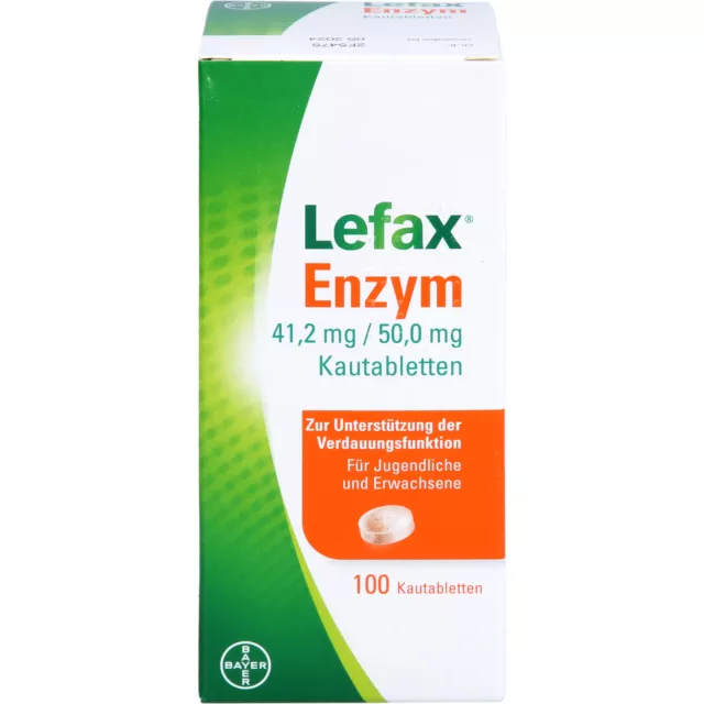 Lefax Enzym, 41,2 mg / 50 mg Kautablette, 100 St. Tabletten 14329991