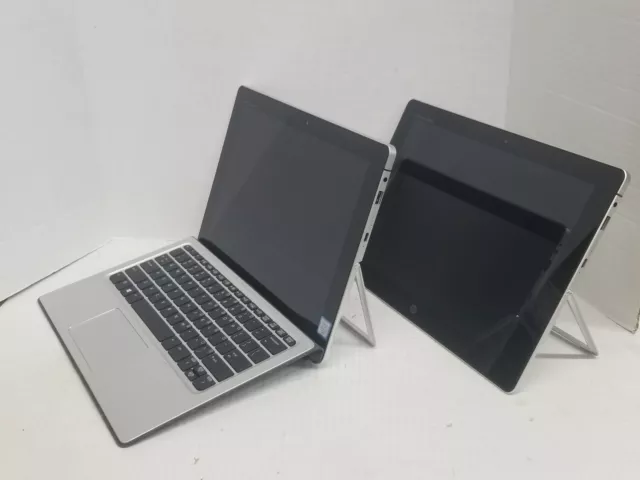 Lot of 2 HP Elite x2 1012 G1 Laptop/Tablet m5-6Y57 8GB 256GB SSD Webcam - No AC