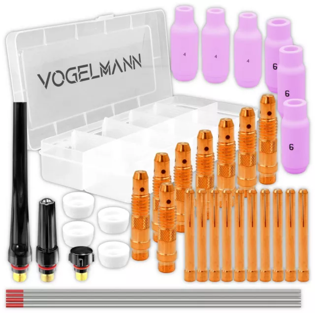 Vogelmann Kit de 36 à gaz Accessoires pour torche de soudage TIG WP17/18/26