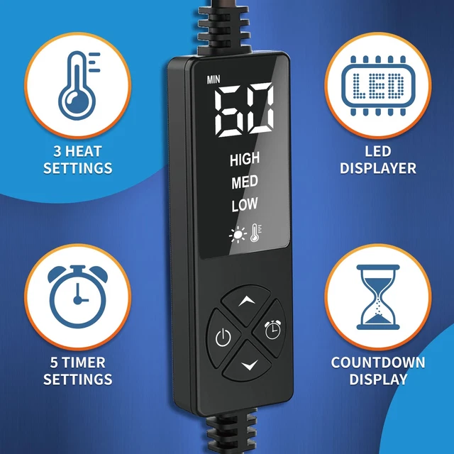 ANKLE HEATING PAD for Achilles Tendonitis and Plantar Fasciitis Relief