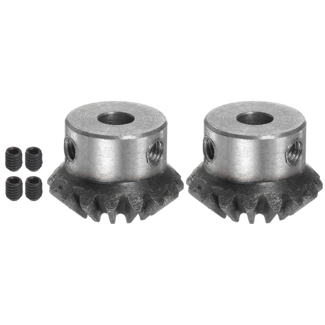 2pcs Bevel Gears 1.5M 16 Teeth 6mm Shaft Hole Tapered Bevel Pinion Gear