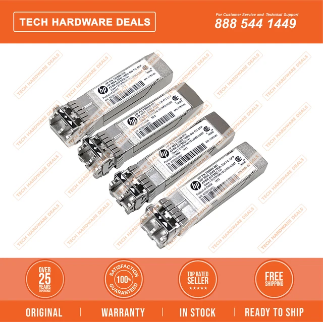 720999-001    HP MSA 2040 16Gb Short Wave Fibre Channel SFP+ 4-Pack Transceiver