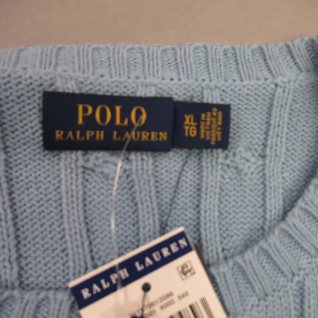 POLO RALPH LAUREN Sweater Womens XL Long Sleeve Pullover Crew Neck ...