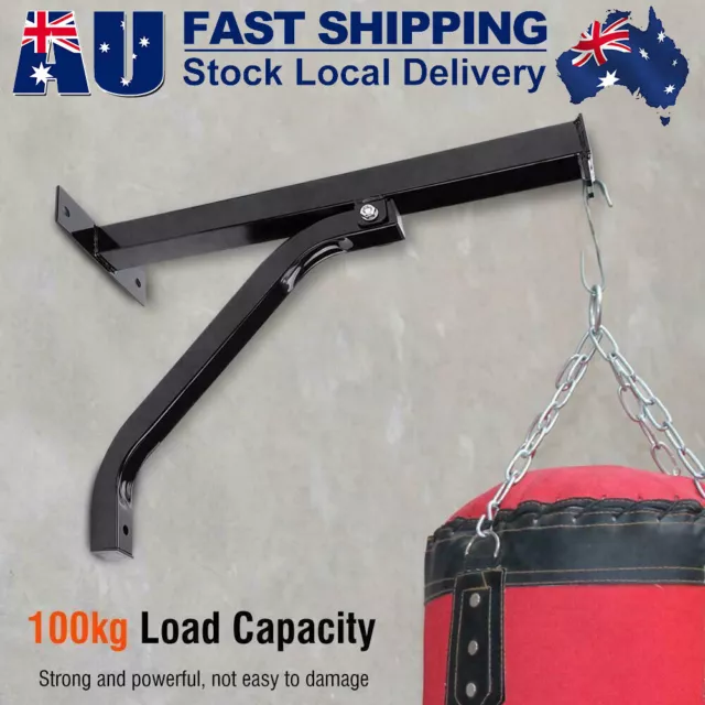 Heavy Duty Punch Bag Wall Bracket Steel Boxing Mount Hanging Stand Training AU