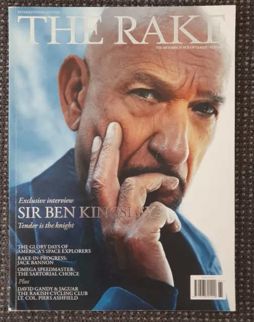🔶️Rare Vintage 2019 The Rake Magazine Issue 65 Sir Ben Kingsley