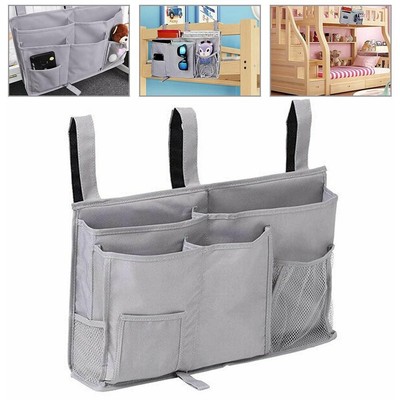 Tablet per Telefono Rivista BOINN Organizer da Comodino Portaoggetti per Letto nel Feltro con Scatola per Fazzoletti e Portabottiglie Grigio Chiaro 