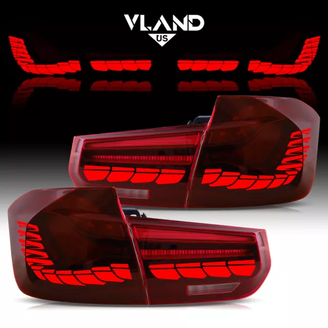 VLAND For BMW 3 Series F30 F35 F80 2012-2018 GTS Rear Lights W/Startup Animation