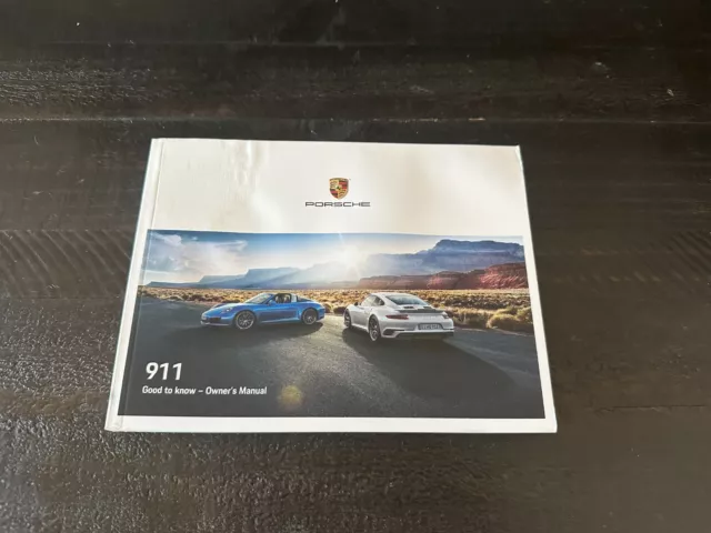 2019 Porsche 911 Carrera & Turbo Owners Manual - Original OEM Factory