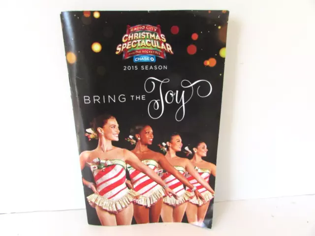 Radio City Music Hall Christmas Spectacular 2015 Season Rockettes Program