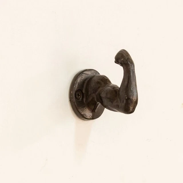 Cast Iron Arm Shape Hooks Decorative Antique Wall Hanging On Courtyard Ornaments