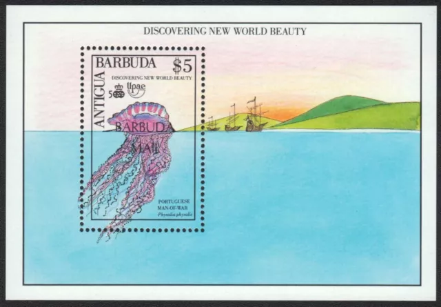 Barbuda 1990 - Mi-Nr. Block 158 ** - MNH - Meeresleben / Marine life