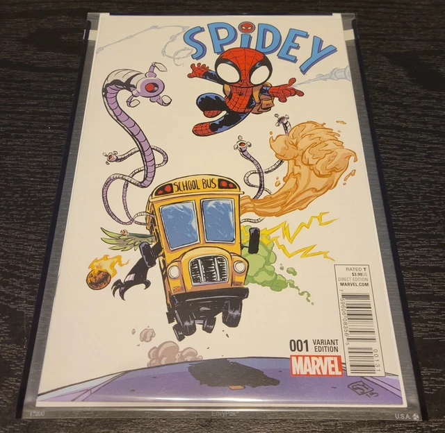Spidey #1 Skottie Young Variant Marvel Vf/Nm