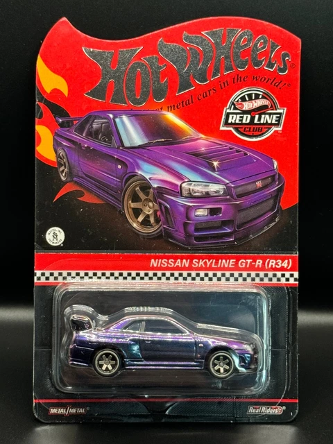 Hot Wheels RLC Exclusive 2024 – Nissan Skyline GT-R (R34) – Échelle 1/64 – Neuve