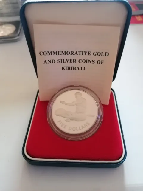 1979 Kiribati Gilbert Islands Indipendence $5 Proof Silver Coin 5000 Minted Rare