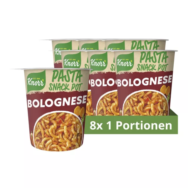 Knorr Snack Bar Spaghetti Bolognese Piatto Pronto Alimenti 7x68g MHD 1/24