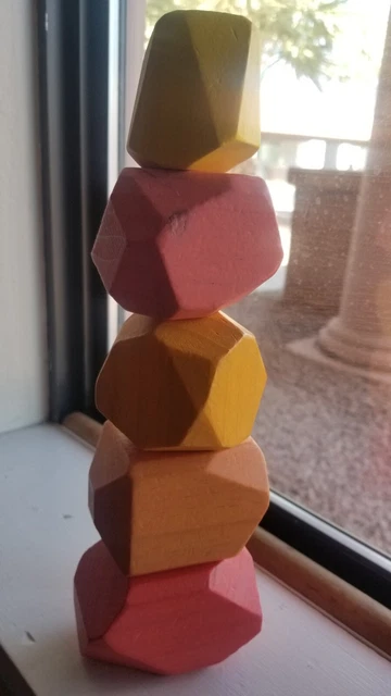 Lovevery Stacking Boulders Solid Wood Free Spirit Play Montessori