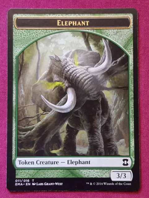 Magic The Gathering ETERNAL MASTERS ELEPHANT TOKEN card MTG